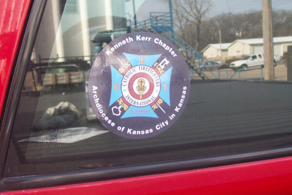 Catholic Firefighters Decal