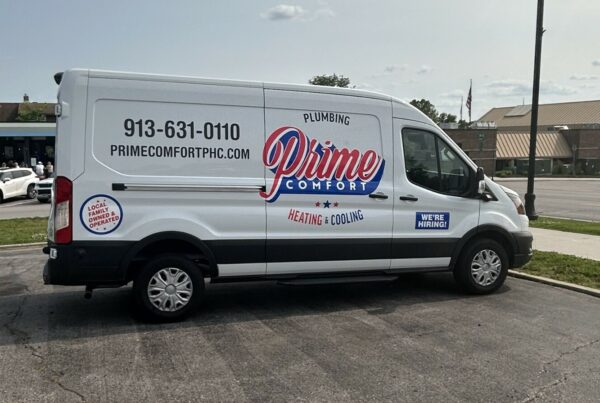 Signco Kansas City Prime Comfort PHC Service Vehicle Fleet Wrap